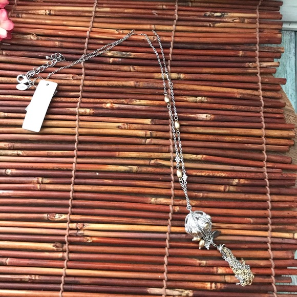 Chico’s Sirena Long Necklace Ball Tassel NWT - Picture 8 of 8